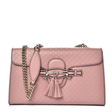 gucci pink microguccissima medium emily chain shoulder bag|Gucci emily chain bag.